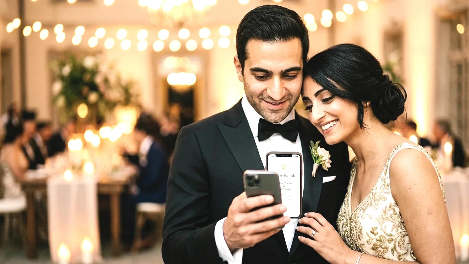 العريس يرسل الدعوات عبر واتساب إلى الضيوف